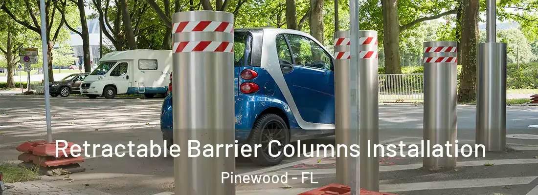 Retractable Barrier Columns Installation Pinewood - FL